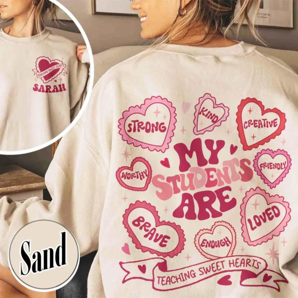 Personalized Teacher Sweatshirt - The Best Teacher's Day Gift