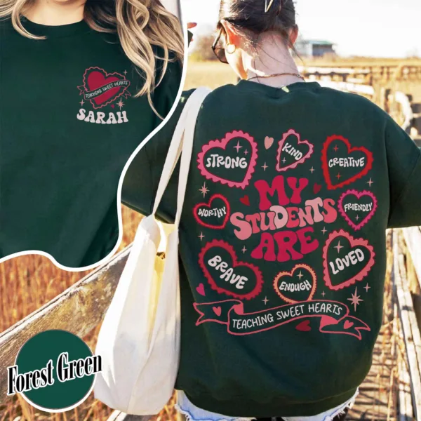Personalized Teacher Sweatshirt - The Best Teacher's Day Gift