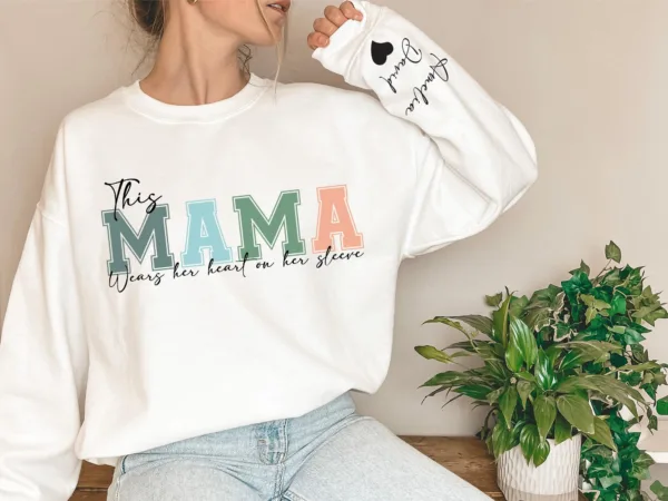 Personalized-This-Mama-Wears-Her-Heart-On-Her-Sleeve-Hoodie-Personalized-Mom-Sweatshirt-With-Kids-Names-Cute-Momma-Mothers-Day-Gifts-3.jpg Personalized This Mama Wears Her Heart on Her Sleeve Sweatshirt, Custom Kids Name on Sleeve, Mothers Day Gift, Gift for Mom Sweatshirt, Mom Life