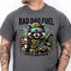 Rad Dad Fuel T-Shirt, Hunting Raccoon, Camouflage Dad, Grunge Camo Dad Design, Funny Dad, Outdoor Dad