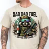 Rad Dad Fuel T-Shirt, Hunting Raccoon, Camouflage Dad, Grunge Camo Dad Design, Funny Dad, Outdoor Dad