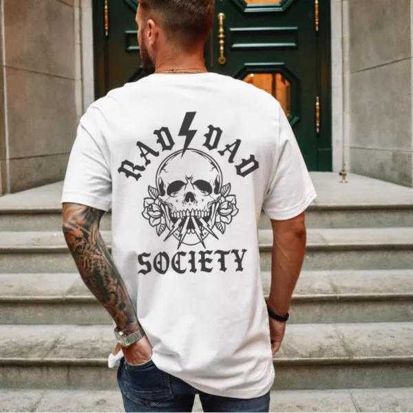 Rad-Dad-Society-T-Shirt-2.jpg Rad Dad Society T-Shirt, Cool Dad Club, Dad Life Tee, First Fathers Day Present, Dad of Girl, Dad with boys, Gift For Husband