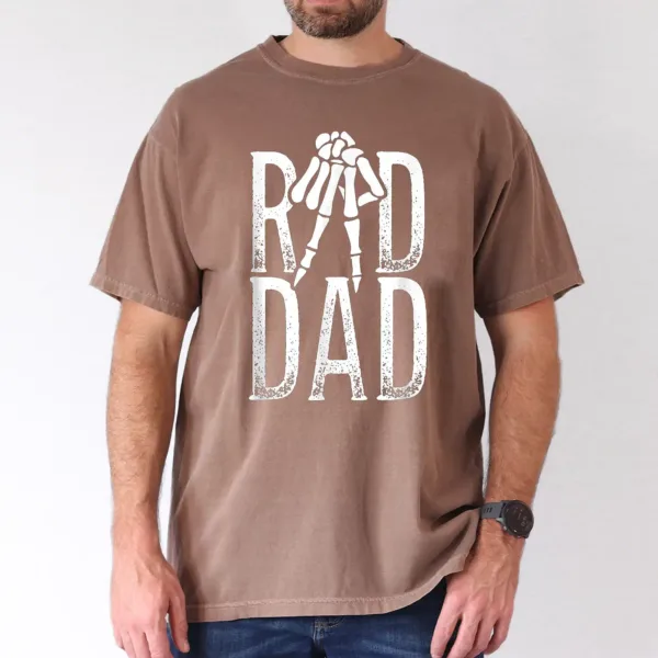 Rad Dad T-shirt With Hand Skeleton, Dad Gift, The Best Father's Day Gift