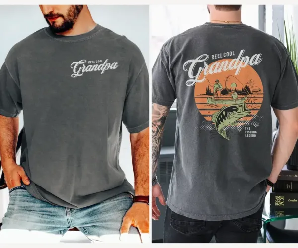 Reel-Cool-Grandpa-Fishing-Retro-Shirt-4.webp Reel Cool Grandpa Fishing Retro Shirt, Fishing Gift for Grandpa, Fishing Grandpa Funny T-shirt, Father's Day Gift