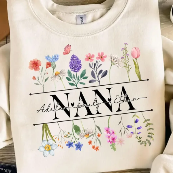Boho Mama Sweatshirt with Vintage Floral Design – Perfect Mother's Day Gift