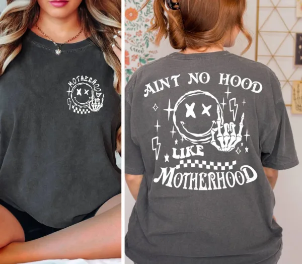 Rock-Mom-Shirt-Aint-No-Hood-Like-Motherhood-Funny-Mothers-Day-Trendy-Mom-Shirt-Sarcastic-Shirt-Rock-Band-Cool-Shirt-1-1.jpg Rock Mom, Ain't No Hood Like Motherhood, Rock Band Cool T-Shirt, Happy Mother's Day, The Best Gift for Women