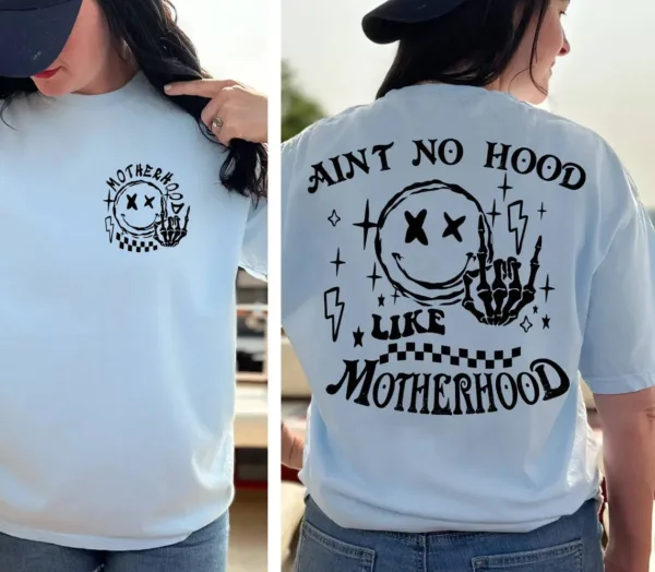 Rock-Mom-Shirt-Aint-No-Hood-Like-Motherhood-Funny-Mothers-Day-Trendy-Mom-Shirt-Sarcastic-Shirt-Rock-Band-Cool-Shirt-2-1.jpg Rock Mom, Ain't No Hood Like Motherhood, Rock Band Cool T-Shirt, Happy Mother's Day, The Best Gift for Women