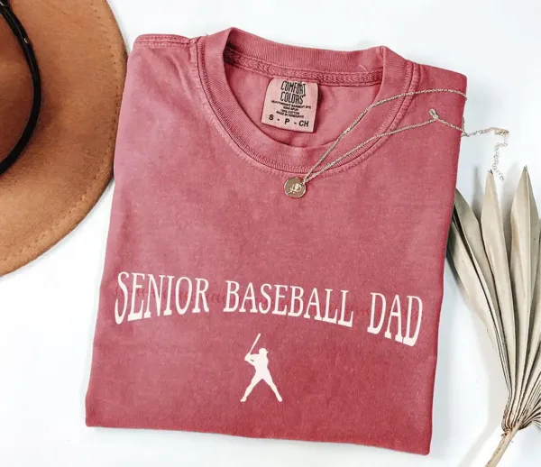 Graduation Baseball Dad T-Shirt ? Senior Baseball Season Supporter Tee