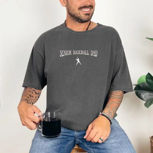Graduation Baseball Dad T-Shirt ? Senior Baseball Season Supporter Tee