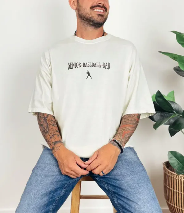 Graduation Baseball Dad T-Shirt ? Senior Baseball Season Supporter Tee