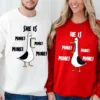 Couples Matching Sweatshirt With She Is Mine and He Is Mine Print Design, The Best Family Matching Gift