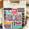 She is Mom, Retro Blessed Mom, Mom Life, Retro Mama Quotes Sweatshirt, Mother's Day Gift