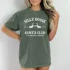 Silly-Goose-Auntie-Shirt-2.webp Silly Goose Auntie T-Shirt, Funny Aunt Gift, Cozy Comfort Colors sister in law gift, Sister Birthday Gift, Cute Social Club Shirt for Her