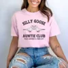 Silly-Goose-Auntie-Shirt-3.webp Silly Goose Auntie T-Shirt, Funny Aunt Gift, Cozy Comfort Colors sister in law gift, Sister Birthday Gift, Cute Social Club Shirt for Her