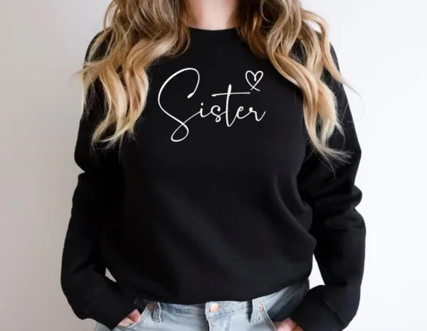 Sister-Sweatshirt-Custom-Sister-Personalised-Unisex-Sweatshirts-Customised-Text-Gift-for-Her-Matching-Sister-Jumpers-1_gm_optimized.webp Funny Sister Sweatshirt, Sister Gift, Big Sister Long Sleeve, Little Sisters, Gifts For Sister, Big Sister Gift, Funny Saying