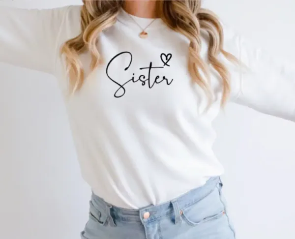 Sister-Sweatshirt-Custom-Sister-Personalised-Unisex-Sweatshirts-Customised-Text-Gift-for-Her-Matching-Sister-Jumpers-2_gm_optimized.webp Funny Sister Sweatshirt, Sister Gift, Big Sister Long Sleeve, Little Sisters, Gifts For Sister, Big Sister Gift, Funny Saying