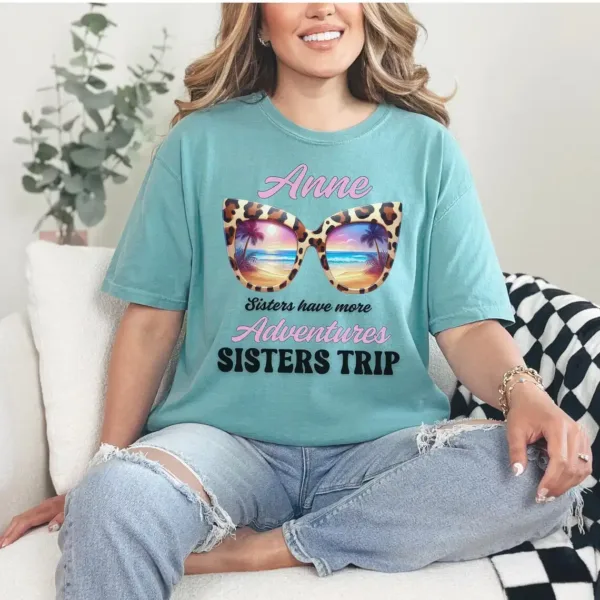Sisters Trip 2025 Shirt, Sisters Road Trip Shirt, Custom Trip Shirt, Sister Trip, Girls Vacation Shirt, Best Friend Gift, Family Vacation