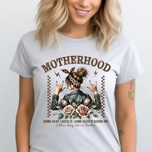 Some-Days-I-Rock-3.png Some Days I Rock It Some Days It Rocks Me Shirt, Funny Motherhood T-shirt, Rocking motherhood Tee, Mother's Day Gift