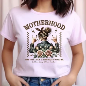 Some-Days-I-Rock-4.png Some Days I Rock It Some Days It Rocks Me Shirt, Funny Motherhood T-shirt, Rocking motherhood Tee, Mother's Day Gift