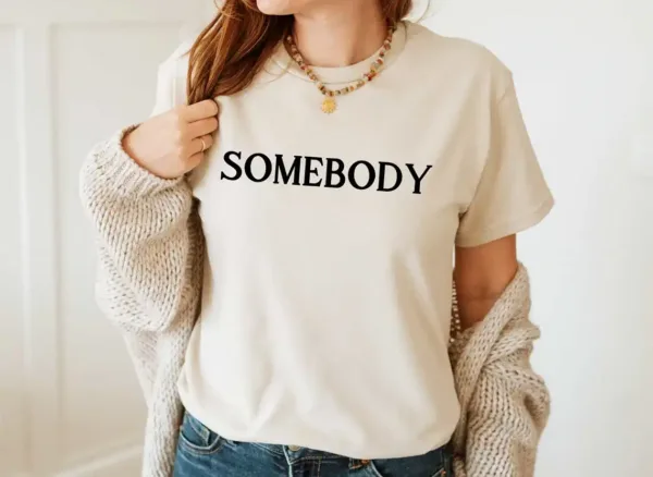 Couples Matching T-Shirt With Somebody and Somebody Problem Print Design, The Best Family Matching Gift