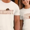 Somebodys-Problem-Matching-2.webp Somebody's Problem Matching Couple T-Shirt, Western Couples Shirt, Gifts for Couples, Country Music Shirt, Country Couples Shirt, Cowgirls Tee