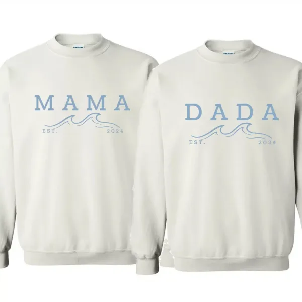 The Big One Shirt 1st Birthday Shirt Surf Birthday Outfit Toddler Boy Ocean Wave Sweatshirt Family Surfer Mommy And Me Crewneck
