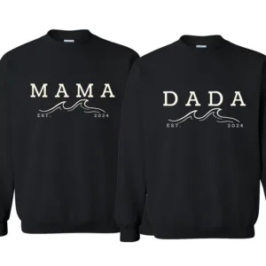 The Big One Shirt 1st Birthday Shirt Surf Birthday Outfit Toddler Boy Ocean Wave Sweatshirt Family Surfer Mommy And Me Crewneck