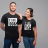 The Boss The Real Boss T Shirt, Set Couple matching T-shirt set The Real Boss Shirt Tees  Boss Couple T Shirt, Couple gift