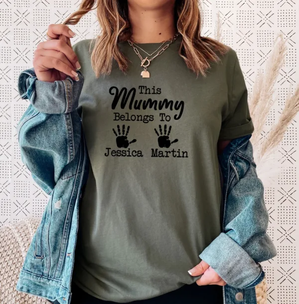 This Mummy Belongs To, Mama Shirt, Custom Mum Shirt, Personalized Mummy, New Mum Gift