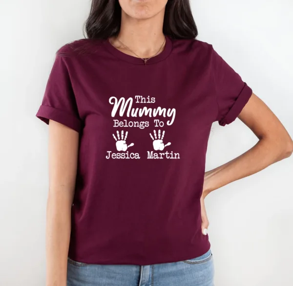 This Mummy Belongs To, Mama Shirt, Custom Mum Shirt, Personalized Mummy, New Mum Gift