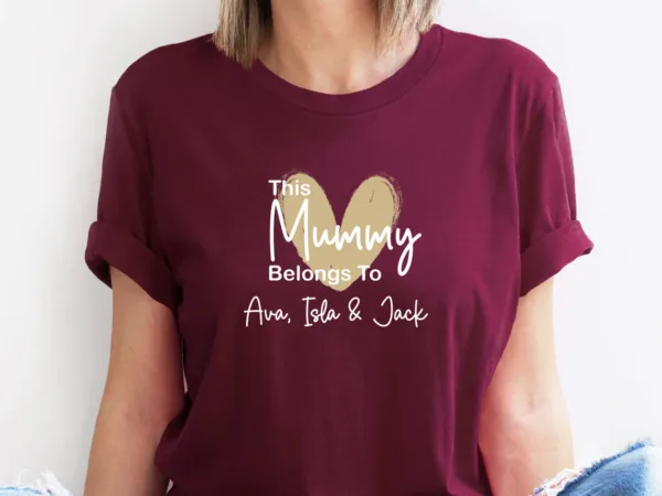 This Mummy Belongs To, Mummy Shirt, Custom Mama Shirt, Personalized Shirt, New Mum Gift
