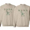 Two-Rex-Mommy-and-Me-Shirts-4.webp Two Rex Mommy and Me Crewneck, Dinosaur Custom Rex Sweatshirt, Mother's Day, Father's Day, Couple Matching Sweatshirt, The Best Family Holiday Gift