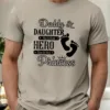 Unique Dad And Daughter Bonding Print T-Shirt - Soft, Breathable, Casual Short Sleeve Tee For Men, Perfect Summer Wear, Great Gift Idea