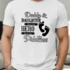 Unique Dad And Daughter Bonding Print T-Shirt - Soft, Breathable, Casual Short Sleeve Tee For Men, Perfect Summer Wear, Great Gift Idea