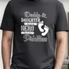 Unique Dad And Daughter Bonding Print T-Shirt - Soft, Breathable, Casual Short Sleeve Tee For Men, Perfect Summer Wear, Great Gift Idea