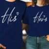 Couple Matching T-Shirt With His And Her Print Design, The Best Family Matching Gift