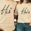 Couple Matching T-Shirt With His And Her Print Design, The Best Family Matching Gift