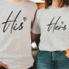 Couple Matching T-Shirt With His And Her Print Design, The Best Family Matching Gift