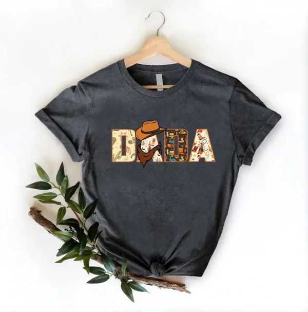 Western-Cowboy-Dada-Shirt-1.webp Western Cowboy Dada Shirt, Fathers Day Gift, Country Daddy Shirt, Western Dad T-shirt, Howdy Dad T-Shirt, Western Rodeo Dad Themed Birthday Gift