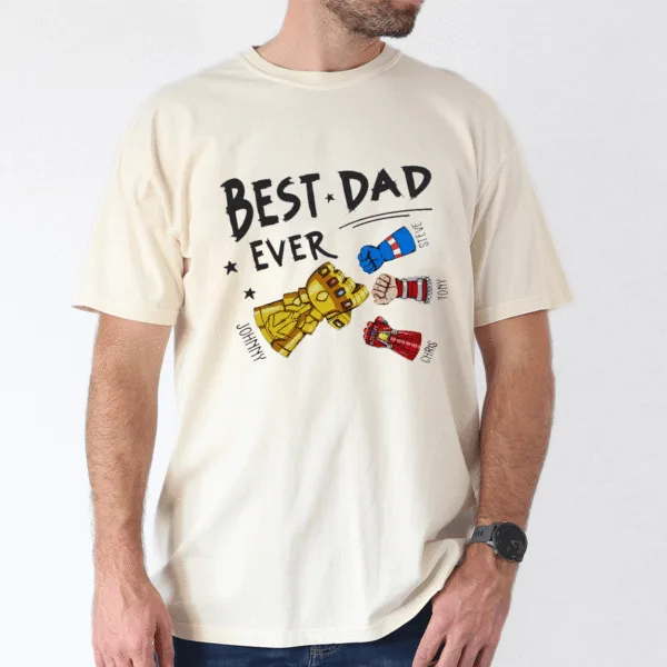 best-dad-ever-superhero-shirt-personalized-kids-names-gift-1-1.png Best Dad Ever Superhero Shirt, Personalized Kids Names Gift T-Shirt - The Best Father's Day Gift