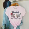 Personalized Baseball Grandma T-Shirt, Custom Baseball Mom with Kid's Name Shirt, Baseball Mimi Nana Tee -  The Best Mothers Day Gift
