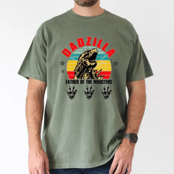 personalized-dadzilla-tee-retro-monster-dad-with-kids-names-2-1.png Personalized Dadzilla Tee, Retro Monster Dad with Kids' Names - The Best Father's Day Gift