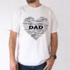 Word Art Dad Shirt, Heart of a Father, Thoughtful Gift for Dad - The Best Father's Day Gift