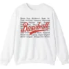 Baseball Terms Sweatshirt - Typographic Word List Crewneck Gift