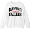 Raising Ballers Sweatshirt, Baseball Mom Crewneck, Softball Game Day Pullover, Sports Parent Gift