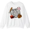 Watch Your Mouth Baseball Mom Sweatshirt, Funny Game Day Crewneck, My Boy Might Not Always Swing Pullover, Baseball Parent Gift