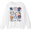 Game Day Essentials Baseball Collage Sweatshirt, Team Spirit Sports Uniform Crewneck, Popcorn Hot Dog Hydration Pullover