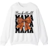 Basketball Mama Bow Crewneck Sweatshirt