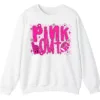 Pink Out Football Breast Cancer Fighter Support Crewneck