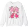 Together We Fight Pink Ribbon Boxing Gloves Crewneck Sweatshirt